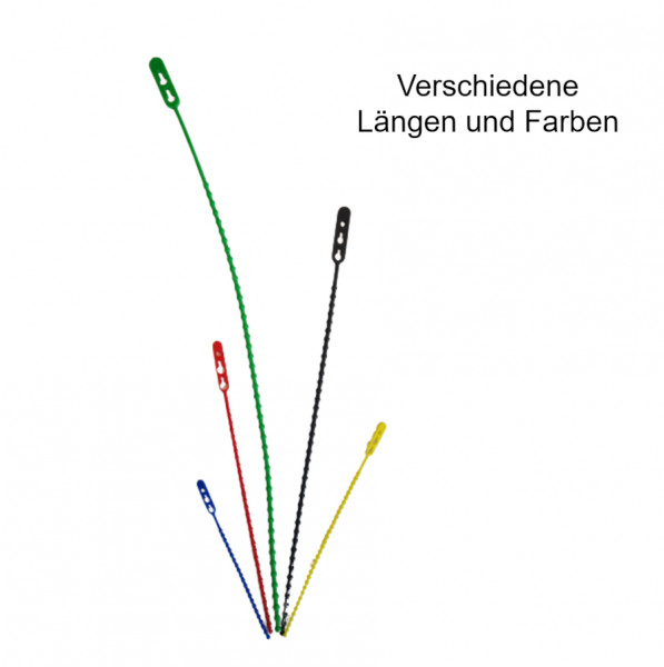 Schnellbinder / Blitzbinder, farbig, Länge 360 mm